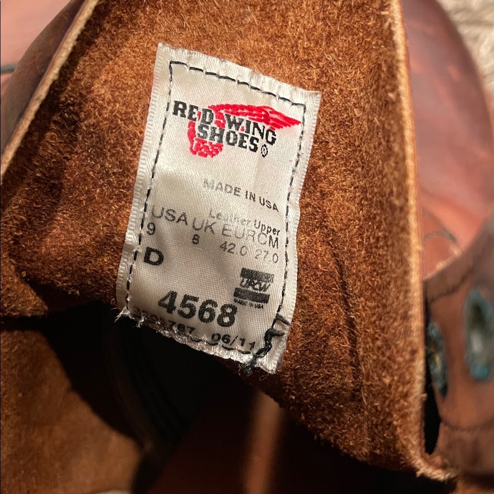 Sold Red Wing Beckman 4568 Color Brown US Size 9 - Picture 12 of 12
